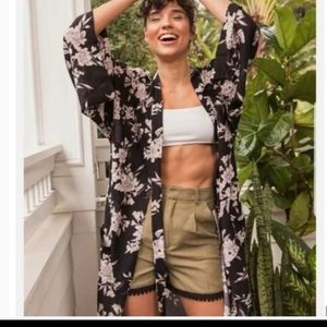 Spiritual Gangster Maya Kimono Floral Robe One Size